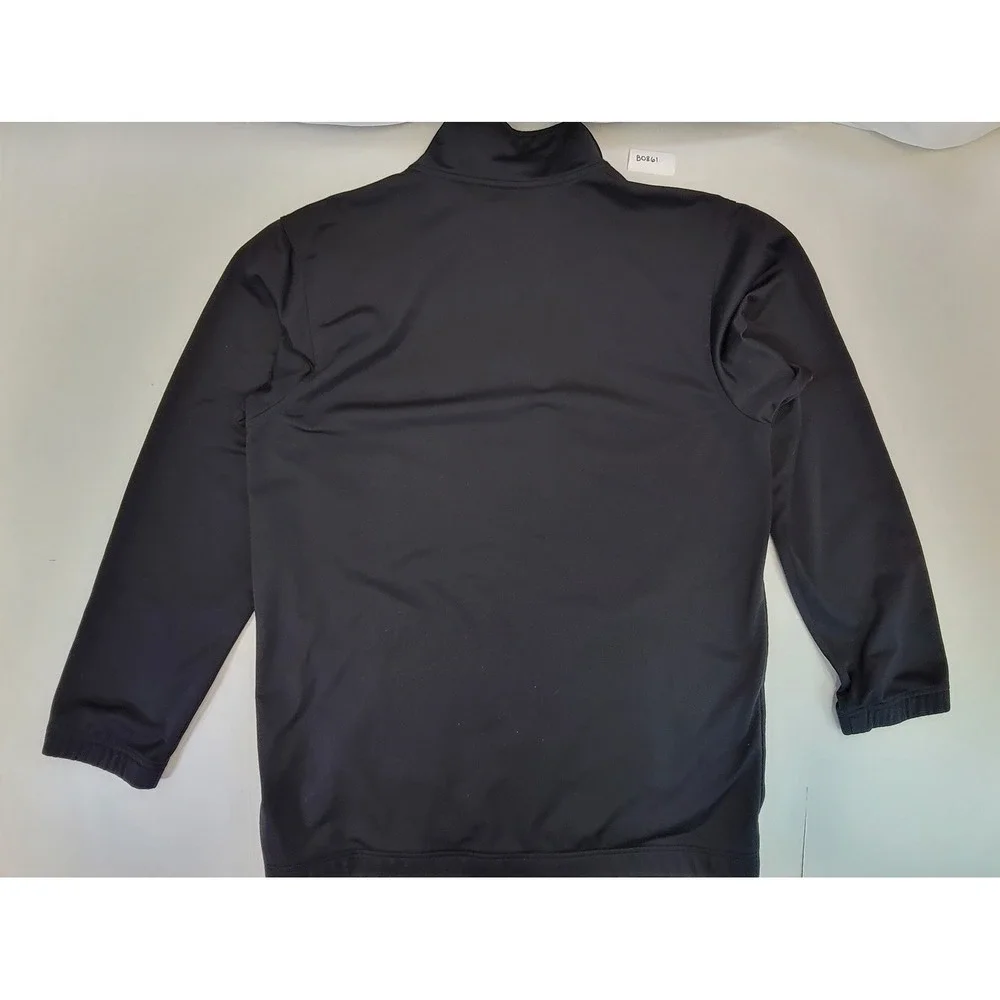 Adidas Track Jacket‎ Black White Stripes Full Zip Athletic Mens Size S